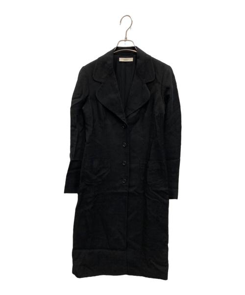 PRADA（プラダ）PRADA (プラダ) レーヨン チェスターコート ブラック サイズ:40の古着・服飾アイテム