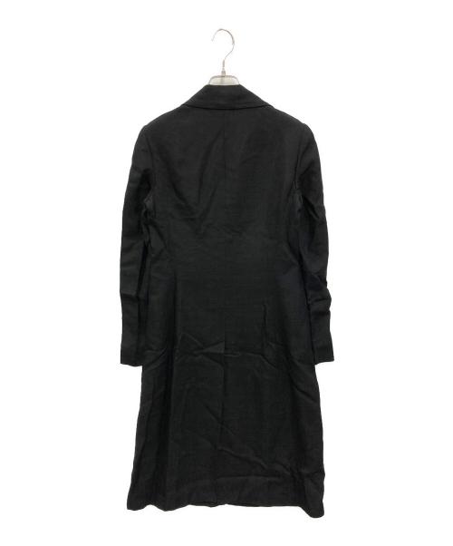 PRADA（プラダ）PRADA (プラダ) レーヨン チェスターコート ブラック サイズ:40の古着・服飾アイテム