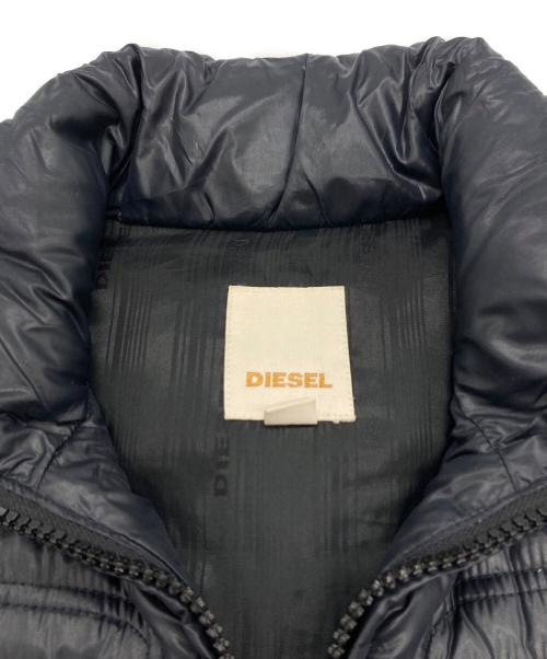 DIESEL（ディーゼル）DIESEL (ディーゼル) ナイロンJダウンベスト ブラック サイズ:Ｓの古着・服飾アイテム