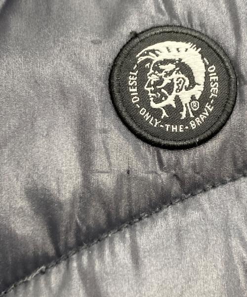 DIESEL（ディーゼル）DIESEL (ディーゼル) ナイロンJダウンベスト ブラック サイズ:Ｓの古着・服飾アイテム