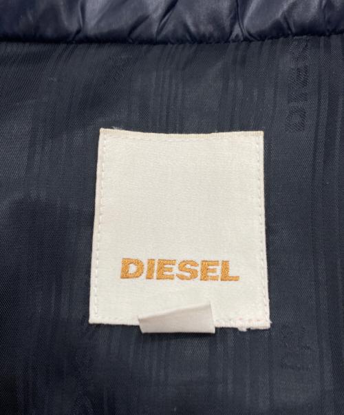 DIESEL（ディーゼル）DIESEL (ディーゼル) ナイロンJダウンベスト ブラック サイズ:Ｓの古着・服飾アイテム