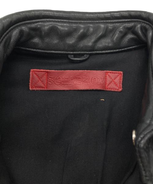 squadron（スクアドロン）squadron (スクアドロン) 【古着】レザーウエスタンシャツジャケット ブラック サイズ:36の古着・服飾アイテム