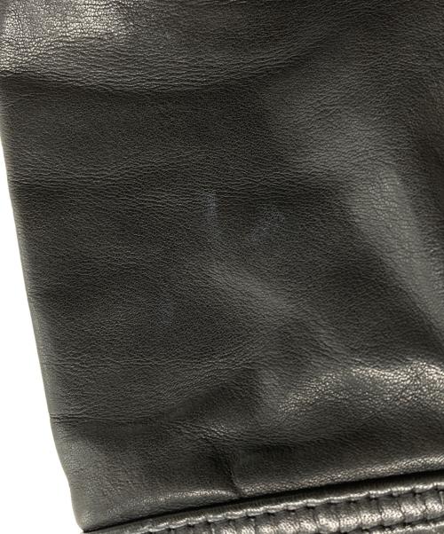squadron（スクアドロン）squadron (スクアドロン) 【古着】レザーウエスタンシャツジャケット ブラック サイズ:36の古着・服飾アイテム