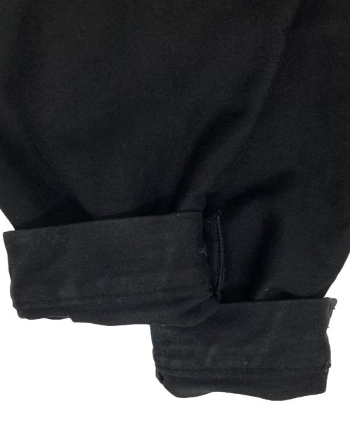 confiance textile（コンフィアントテキスタイル）CONFIANCE TEXTILE (コンフィアントテキスタイル) 【古着】ブラックモールスキンユーロワークジャケット ブラック サイズ:52/54の古着・服飾アイテム