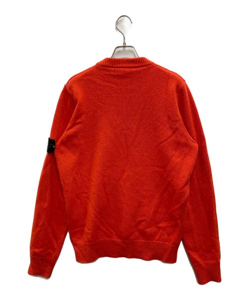 STONE ISLAND（ストーンアイランド）STONE ISLAND (ストーンアイランド) 7ゲージラムウールクルーネックセーター オレンジ サイズ:Sの古着・服飾アイテム
