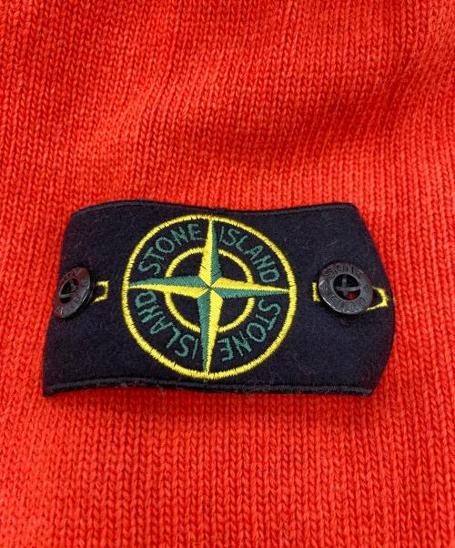 STONE ISLAND（ストーンアイランド）STONE ISLAND (ストーンアイランド) 7ゲージラムウールクルーネックセーター オレンジ サイズ:Sの古着・服飾アイテム