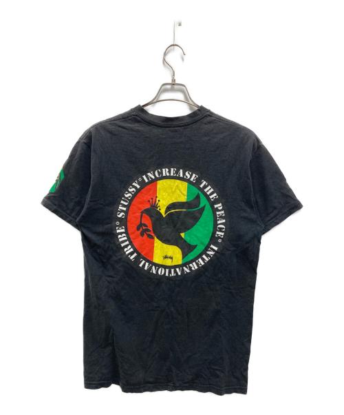 stussy（ステューシー）stussy (ステューシー) プリントTシャツ ブラック サイズ:Mの古着・服飾アイテム