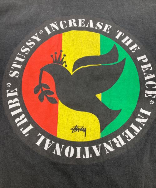 stussy（ステューシー）stussy (ステューシー) プリントTシャツ ブラック サイズ:Mの古着・服飾アイテム