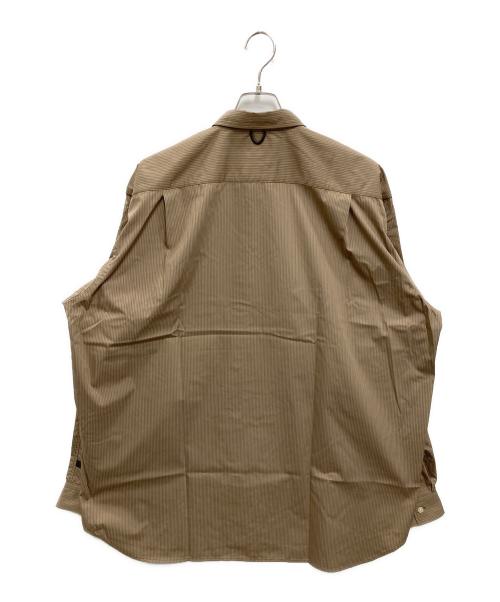 DAIWA PIER39（ダイワ ピア39）DAIWA PIER39 (ダイワ ピア39) TECH REGULAR STRIPE SHIRT ブラウン サイズ:L 未使用品の古着・服飾アイテム