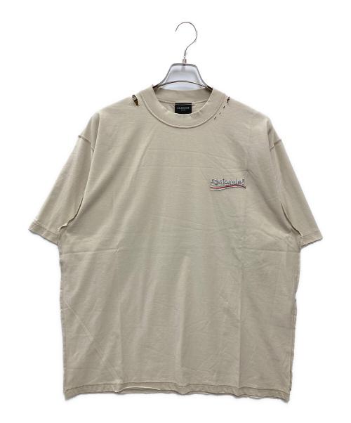BALENCIAGA（バレンシアガ）BALENCIAGA (バレンシアガ) BALENCIAGA Inside-Out Large Fit T-Shirt ベージュ サイズ:Lの古着・服飾アイテム