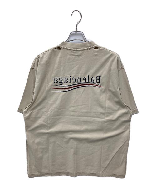 BALENCIAGA（バレンシアガ）BALENCIAGA (バレンシアガ) BALENCIAGA Inside-Out Large Fit T-Shirt ベージュ サイズ:Lの古着・服飾アイテム
