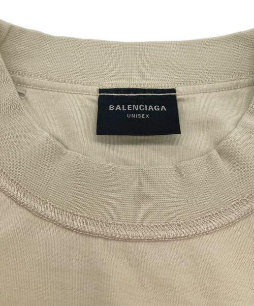 BALENCIAGA（バレンシアガ）BALENCIAGA (バレンシアガ) BALENCIAGA Inside-Out Large Fit T-Shirt ベージュ サイズ:Lの古着・服飾アイテム