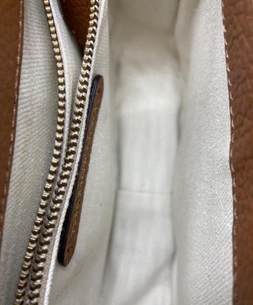 POLO RALPH LAUREN（ポロ・ラルフローレン）POLO RALPH LAUREN (ポロ・ラルフローレン) LENNOX レザーショルダーバッグ ブラウンの古着・服飾アイテム