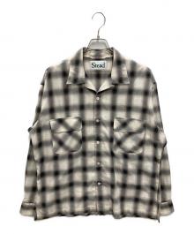 J.S HOMESTEAD（ジャーナルスタンダード ホームステッド）の古着「Stead OMBRE OPEN SHIRT」｜グレー