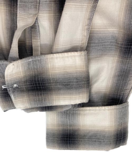 J.S HOMESTEAD（ジャーナルスタンダード ホームステッド）J.S HOMESTEAD (ジャーナルスタンダード ホームステッド) Stead OMBRE OPEN SHIRT グレー サイズ:Mの古着・服飾アイテム