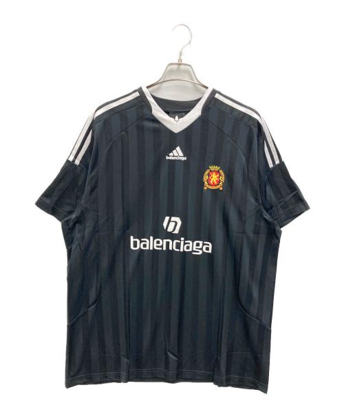 BALENCIAGA（バレンシアガ）BALENCIAGA (バレンシアガ) adidas (アディダス) ゲームシャツ ブラック サイズ:2の古着・服飾アイテム