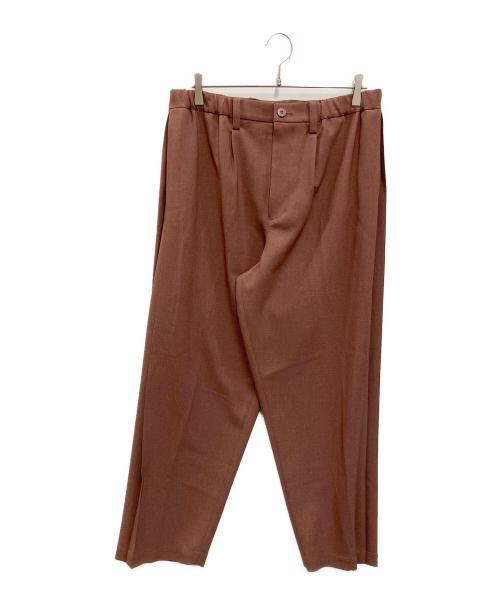 ISSEY MIYAKE MEN（イッセイミヤケメン）ISSEY MIYAKE MEN (イッセイミヤケメン) WOOL LIKE WINGS Tapered Trousers バーガンディー サイズ:4の古着・服飾アイテム