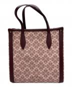 Kate Spadeケイトスペード）の古着「Flower Coated Canvas Medium」｜ピンク