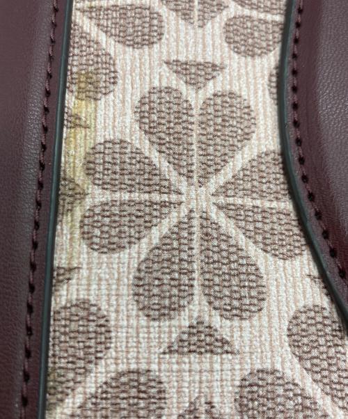 Kate Spade（ケイトスペード）Kate Spade (ケイトスペード) Flower Coated Canvas Medium ピンクの古着・服飾アイテム
