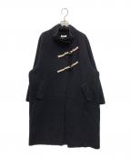 FASHIRUファシル）の古着「ウールロングダッフルコート」｜ネイビー