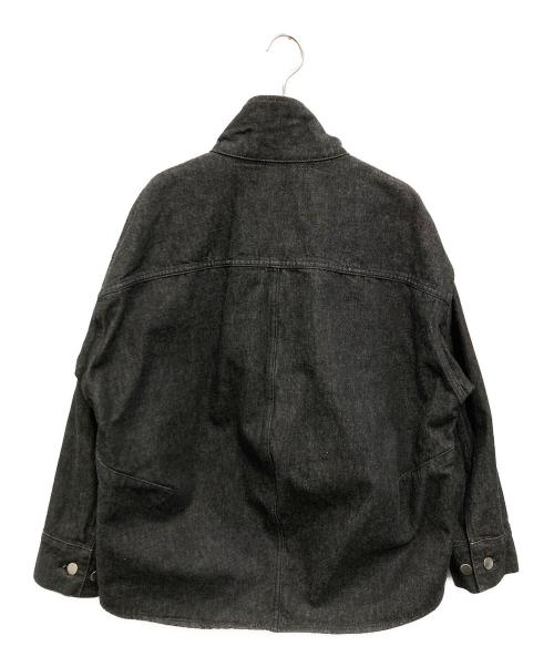 AEWEN MATOPH（イウエン マトフ）AEWEN MATOPH (イウエン マトフ) スタンドカラーデニムブルゾン ブラック サイズ:36の古着・服飾アイテム