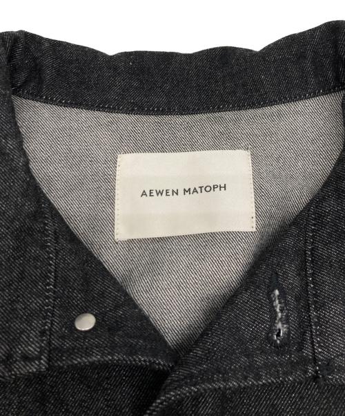 AEWEN MATOPH（イウエン マトフ）AEWEN MATOPH (イウエン マトフ) スタンドカラーデニムブルゾン ブラック サイズ:36の古着・服飾アイテム
