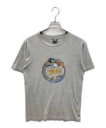 stussy（ステューシー）の古着「ドラゴンプリントTシャツ」｜グレー
