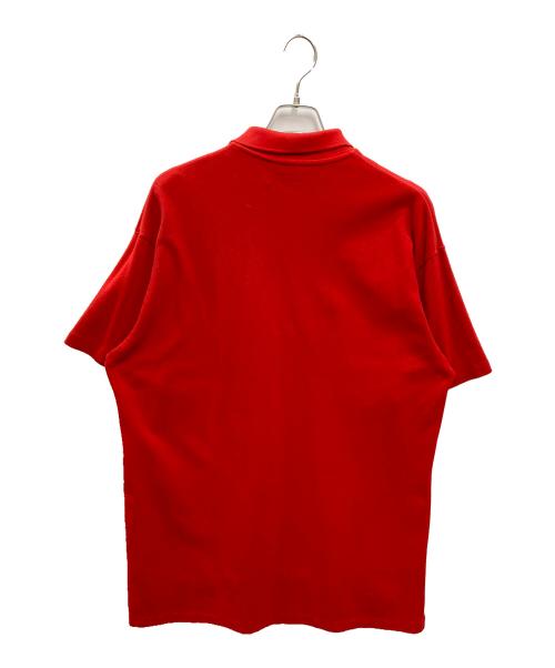 Y's for men（ワイズフォーメン）Y'S for men (ワイズフォーメン) LOGO EMBROIDERY POLO レッド サイズ:2の古着・服飾アイテム