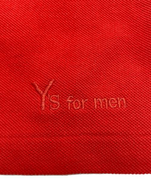 Y's for men（ワイズフォーメン）Y'S for men (ワイズフォーメン) LOGO EMBROIDERY POLO レッド サイズ:2の古着・服飾アイテム