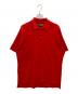 Y'S for men（ワイズフォーメン）の古着「LOGO EMBROIDERY POLO」｜レッド