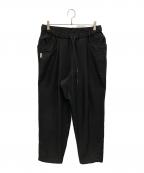 Stripes For Creativeストライプ フォー クリエイティブ）の古着「WIDE TAPERED EASY PANTS WOOL HERRINGBONE」｜ブラック