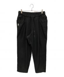 Stripes For Creative（ストライプ フォー クリエイティブ）の古着「WIDE TAPERED EASY PANTS WOOL HERRINGBONE」｜ブラック