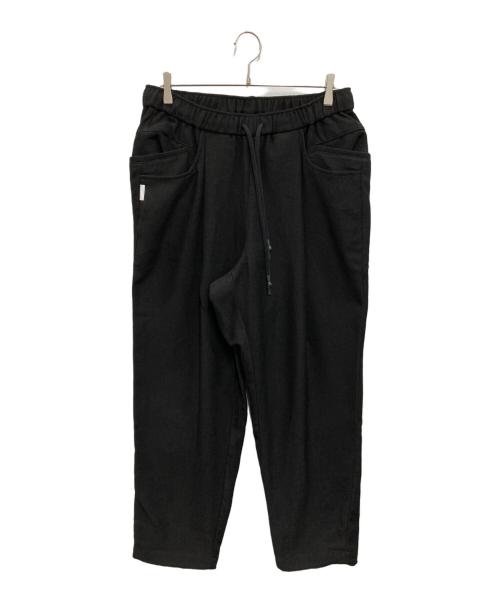 Stripes For Creative（ストライプ フォー クリエイティブ）Stripes For Creative (ストライプ フォー クリエイティブ) WIDE TAPERED EASY PANTS WOOL HERRINGBONE ブラック サイズ:L 未使用品の古着・服飾アイテム
