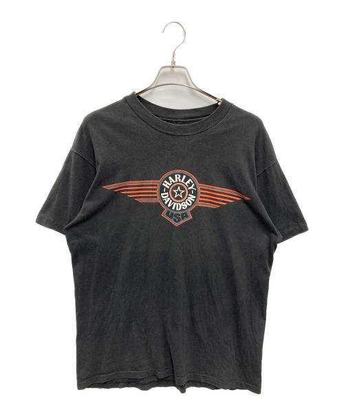 HARLEY-DAVIDSON（ハーレーダビッドソン）HARLEY-DAVIDSON (ハーレーダビッドソン) 【古着】プリントTシャツ ブラック サイズ:Lの古着・服飾アイテム