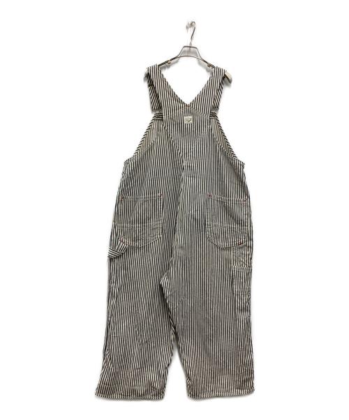 orSlow（オアスロウ）orSlow (オアスロウ) BEAMS BOY (ビームスボーイ) 別注 COMMERCIAL OVERALL ホワイト×ネイビー サイズ:FREEの古着・服飾アイテム