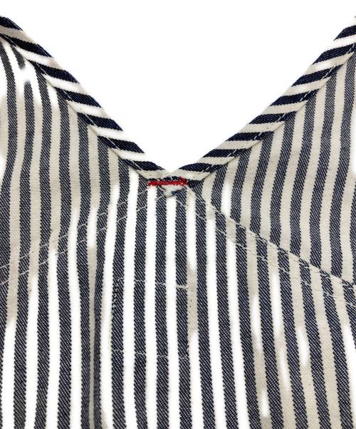 orSlow（オアスロウ）orSlow (オアスロウ) BEAMS BOY (ビームスボーイ) 別注 COMMERCIAL OVERALL ホワイト×ネイビー サイズ:FREEの古着・服飾アイテム