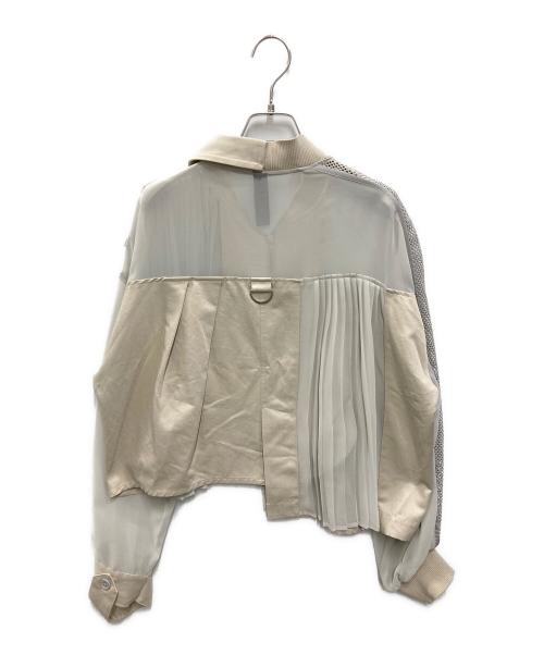 AULA AILA（アウラアイラ）AULA AILA (アウラアイラ) DENIM COMBINATION BLOUSON ベージュの古着・服飾アイテム