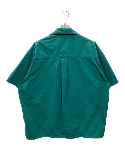 kolor/BEACON（カラービーコン）kolor/BEACON (カラービーコン) NYLON OVER DYE S/S SHIRT グリーン サイズ:2の古着・服飾アイテム