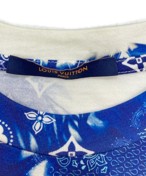 LOUIS VUITTON（ルイ ヴィトン）LOUIS VUITTON (ルイ ヴィトン) Monogram Bandana Print S/S TEE ブルー サイズ:Sの古着・服飾アイテム