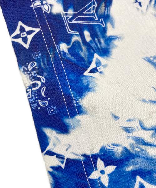 LOUIS VUITTON（ルイ ヴィトン）LOUIS VUITTON (ルイ ヴィトン) Monogram Bandana Print S/S TEE ブルー サイズ:Sの古着・服飾アイテム