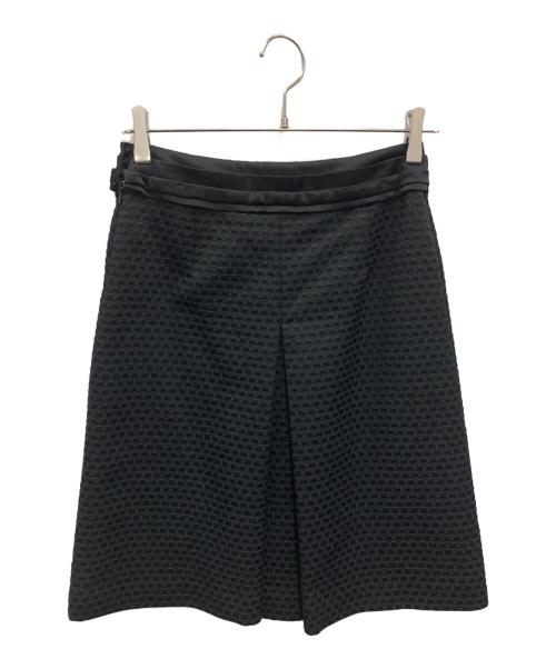 BURBERRY（バーバリー）BURBERRY (バーバリー) 裏地チェック ジャケット スカートセットアップ ブラック サイズ:38の古着・服飾アイテム