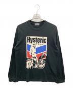 Hysteric Glamourヒステリックグラマー）の古着「MOTORCYCLE GIRL TEE」｜ブラック