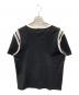 CELINE (セリーヌ) コットンジャージー セリーヌフロック ルーズTシャツ ホワイト×ブラック サイズ:L：30000円