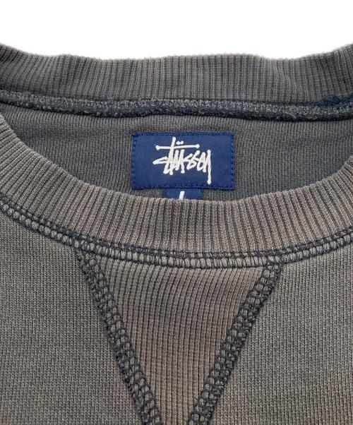 stussy（ステューシー）stussy (ステューシー) カレッジロゴスウェット グレー サイズ:Lの古着・服飾アイテム