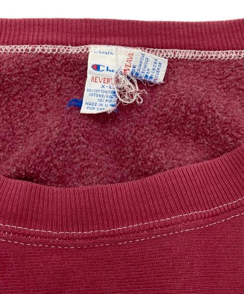 Champion REVERSE WEAVE（チャンピオン リバース ウィーブ）Champion REVERSE WEAVE (チャンピオン リバース ウィーブ) 【古着】目ありクルーネックスウェット レッド サイズ:XLの古着・服飾アイテム