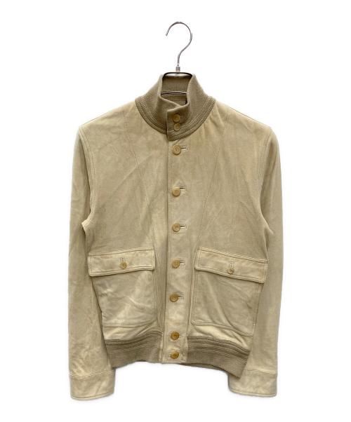 valstarino（ヴァルスタリーノ）valstarino (ヴァルスタリーノ) スウェードジャケット ベージュ サイズ:44の古着・服飾アイテム