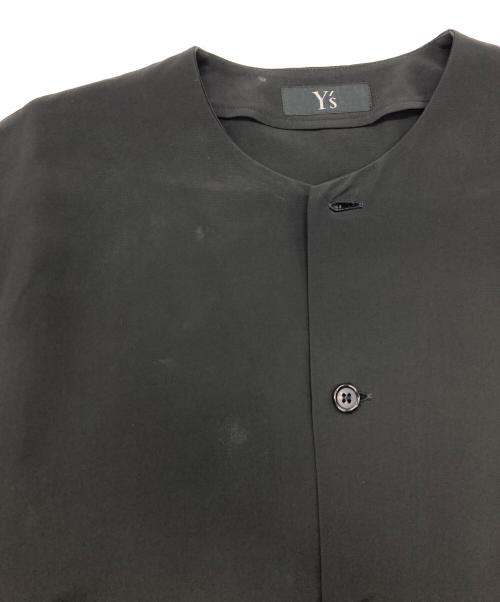 Y's（ワイズ）Y's (ワイズ) レーヨンギャバ レイヤードシャツ ブラック サイズ:不明の古着・服飾アイテム