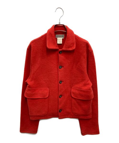 YOHJI YAMAMOTO（ヨウジヤマモト）YOHJI YAMAMOTO (ヨウジヤマモト) ウール シャツジャケット レッド サイズ:Mの古着・服飾アイテム