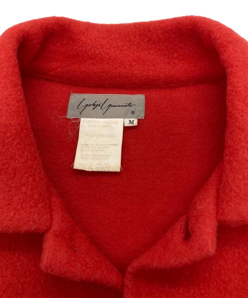YOHJI YAMAMOTO（ヨウジヤマモト）YOHJI YAMAMOTO (ヨウジヤマモト) ウール シャツジャケット レッド サイズ:Mの古着・服飾アイテム
