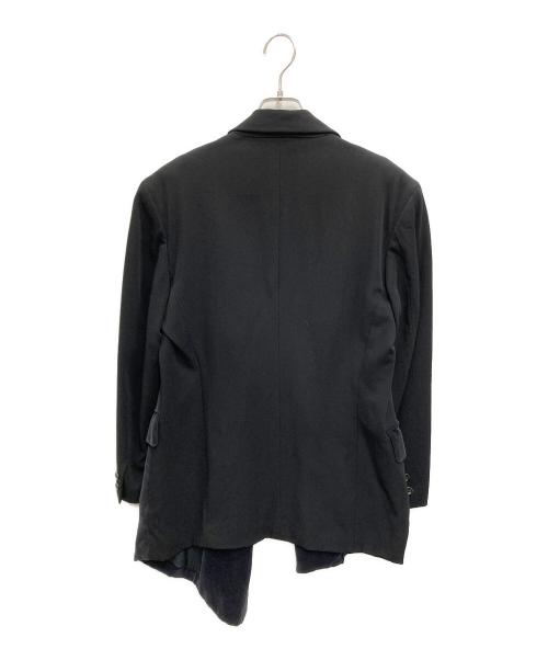 COMME des GARCONS（コムデギャルソン）COMME des GARCONS (コムデギャルソン) ベロア切替 ボタンレスジャケット ブラック サイズ:Mの古着・服飾アイテム